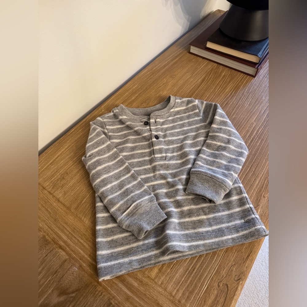 Janie and Jack Long Sleeve Striped Boys Tee